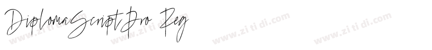 DiplomaScriptPro Reg字体转换